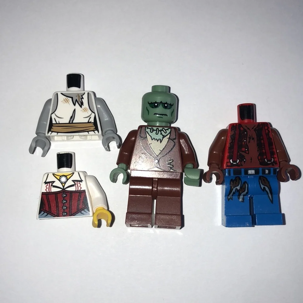 LEGO MONSTERS MINI FIGS LEGO Werwolf LEGO Frankenstein LEGO Zombie Bride